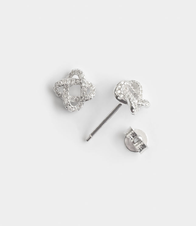 Xclusive Jewelry Earrings Stud Earring Silver Alhambra Stud Earrings 1