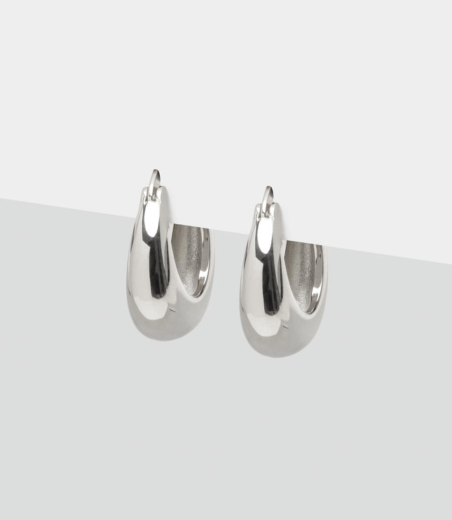 Xclusive Jewelry Earrings Hoop Earring Chunky Silver Hoop Earrings 1