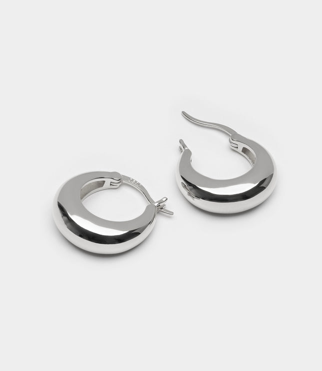 Xclusive Jewelry Earrings Hoop Earring Chunky Silver Hoop Earrings 2