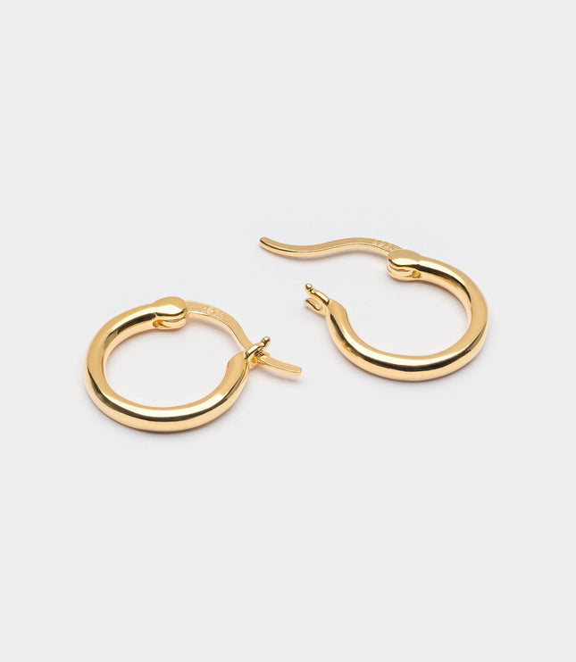 Xclusive Jewelry Earrings Huggie Hoop Earring Gold Medium Huggie Hoop Earrings  2