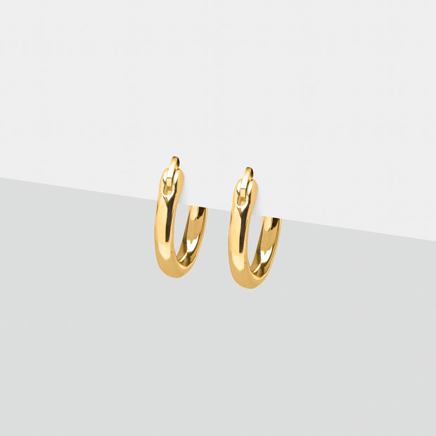 Xclusive Jewelry Earrings Huggie Hoop Earring Gold Medium Huggie Hoop Earrings  1